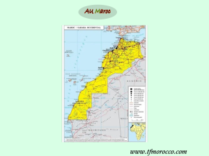 Carte des villes du maroc