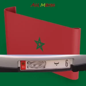 plaque immatriculation maroc