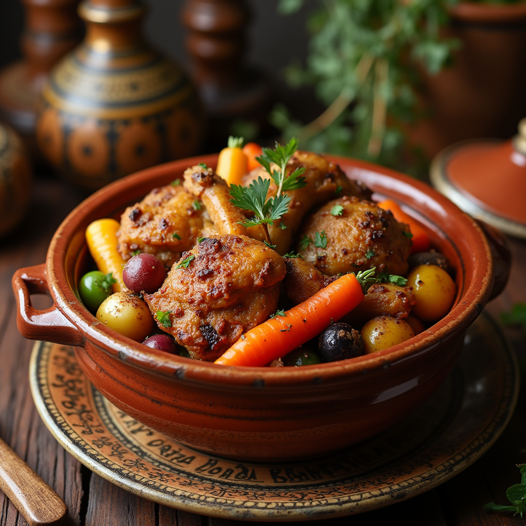 Le tajine de poulet marocain