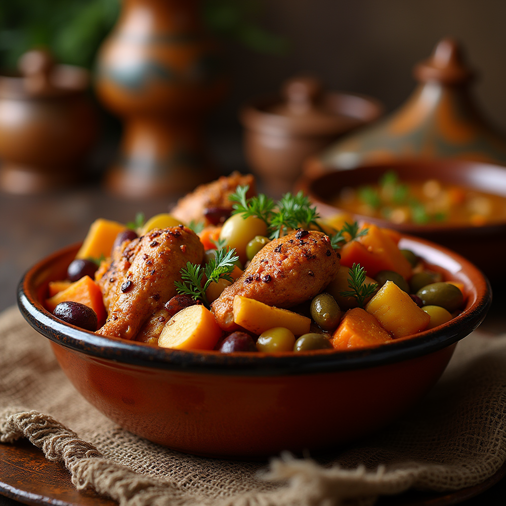 Le tajine de poulet marocain