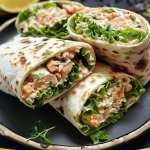 Wraps au Thon, Maïs et Concombre