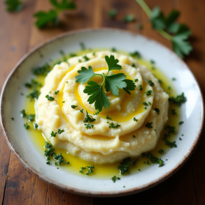 Purée de Pommes de Terre à la Cive et au Persil 