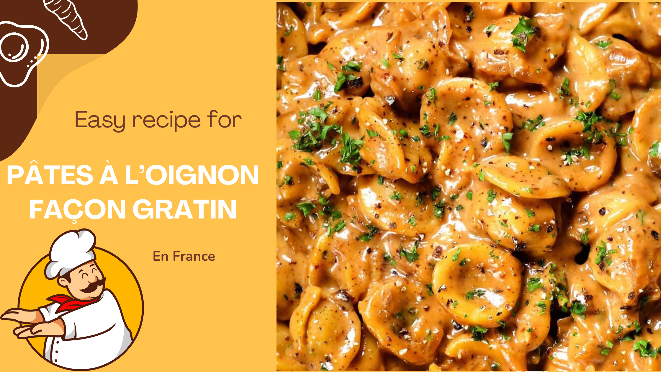 Pâtes à l’oignon façon gratin Pâtes à l’oignon façon gratin
