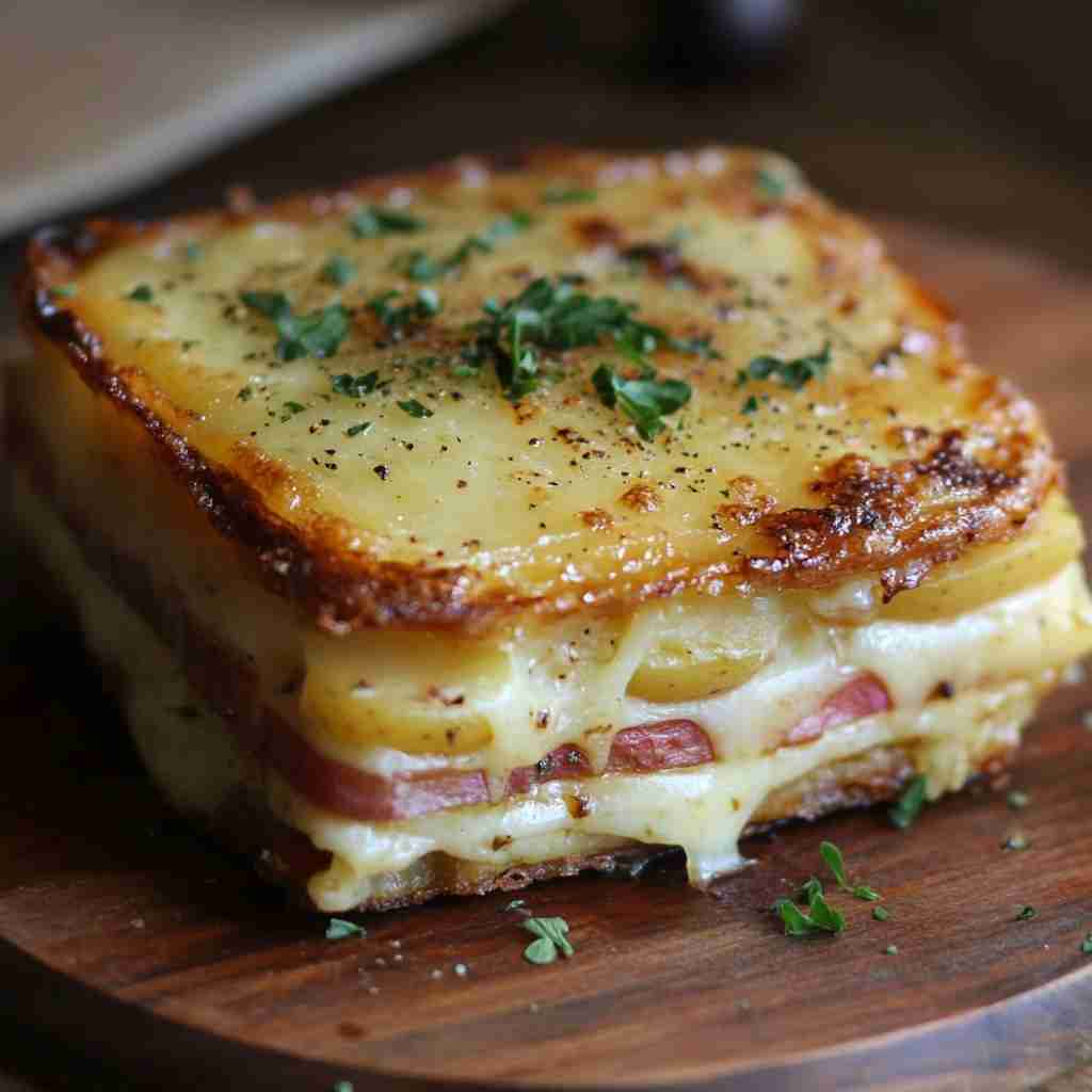 Croque Tartiflette au Reblochon
