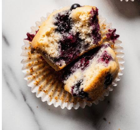 Muffins Protéinés aux Myrtilles