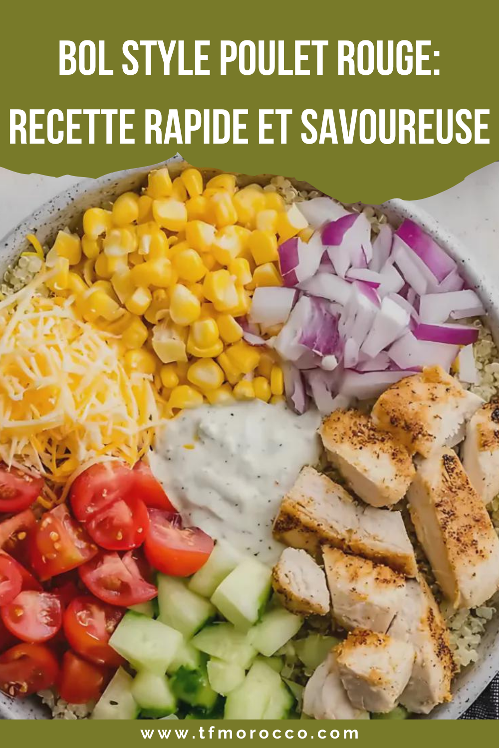Bol Style Poulet Rouge Recette Rapide et Savoureuse