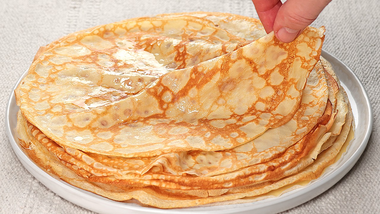 Crêpes Françaises Maison en 10 Minutes