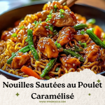 Nouilles Sautées au Poulet Caramélisé