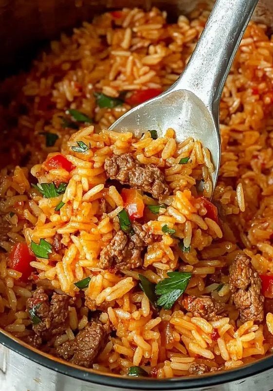 Riz et Bœuf en Une Seule Casserole Recette Familiale