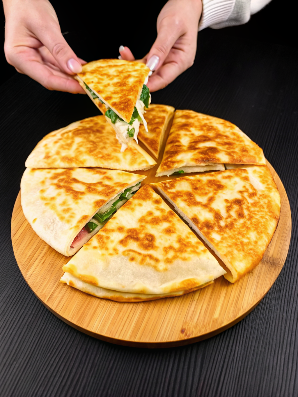 Tortilla aux œufs façon pizza une recette