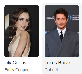 Distribution de Emily in Paris Distribution de Emily in Paris